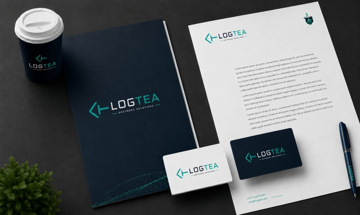 الهوية البصرية لـ LogTea